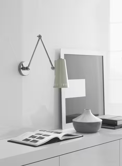 Antonio Adjustable Two Arm Wall Lamp
