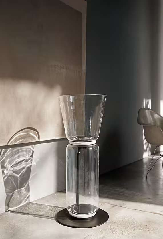 Noctambule 1 High Cylinders Cone Small Base Floor Lamp