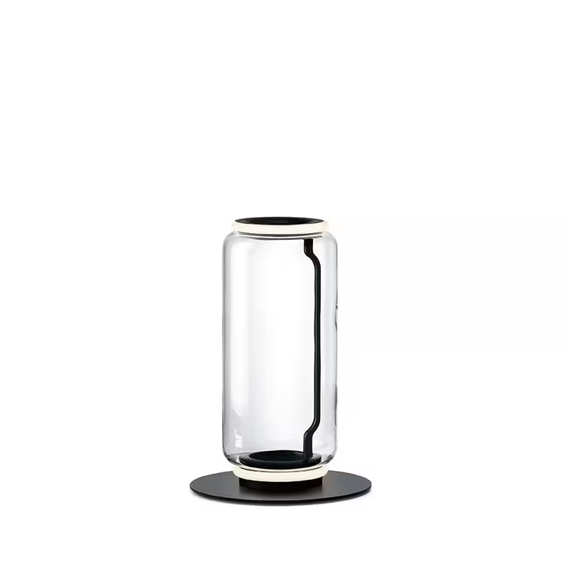 Noctambule 1 High Cylinders Small Base Floor Lamp Black