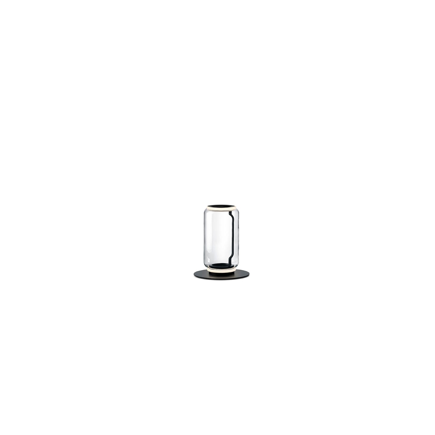 Noctambule 1 Low Cylinders Small Base Floor Lamp Black