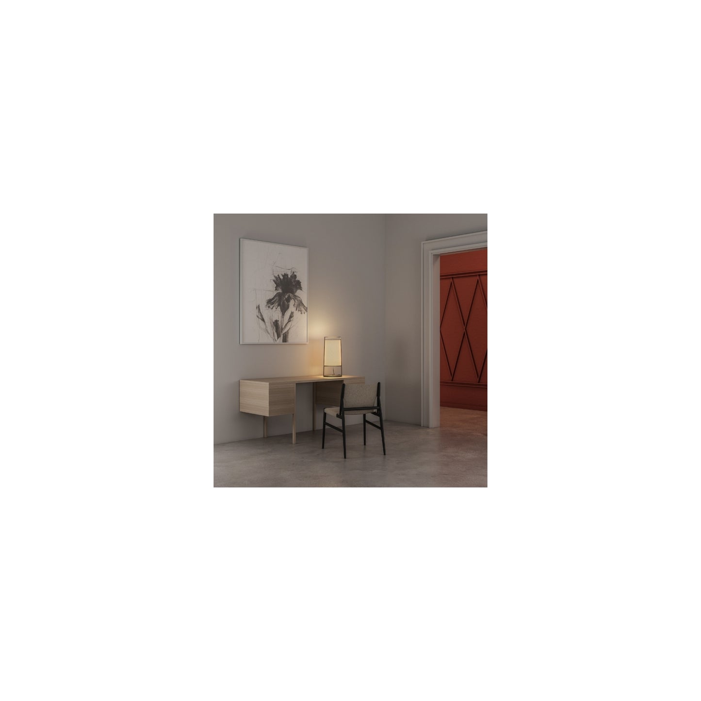 Macao Small Table Lamp Sand Black