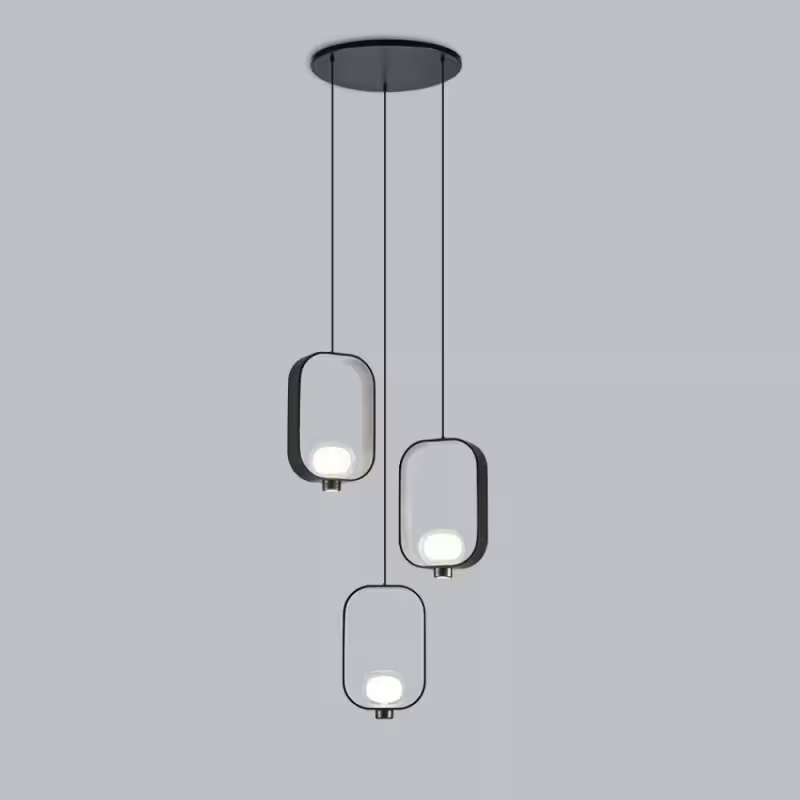 Filipa 3-Light Sand Black Pendant