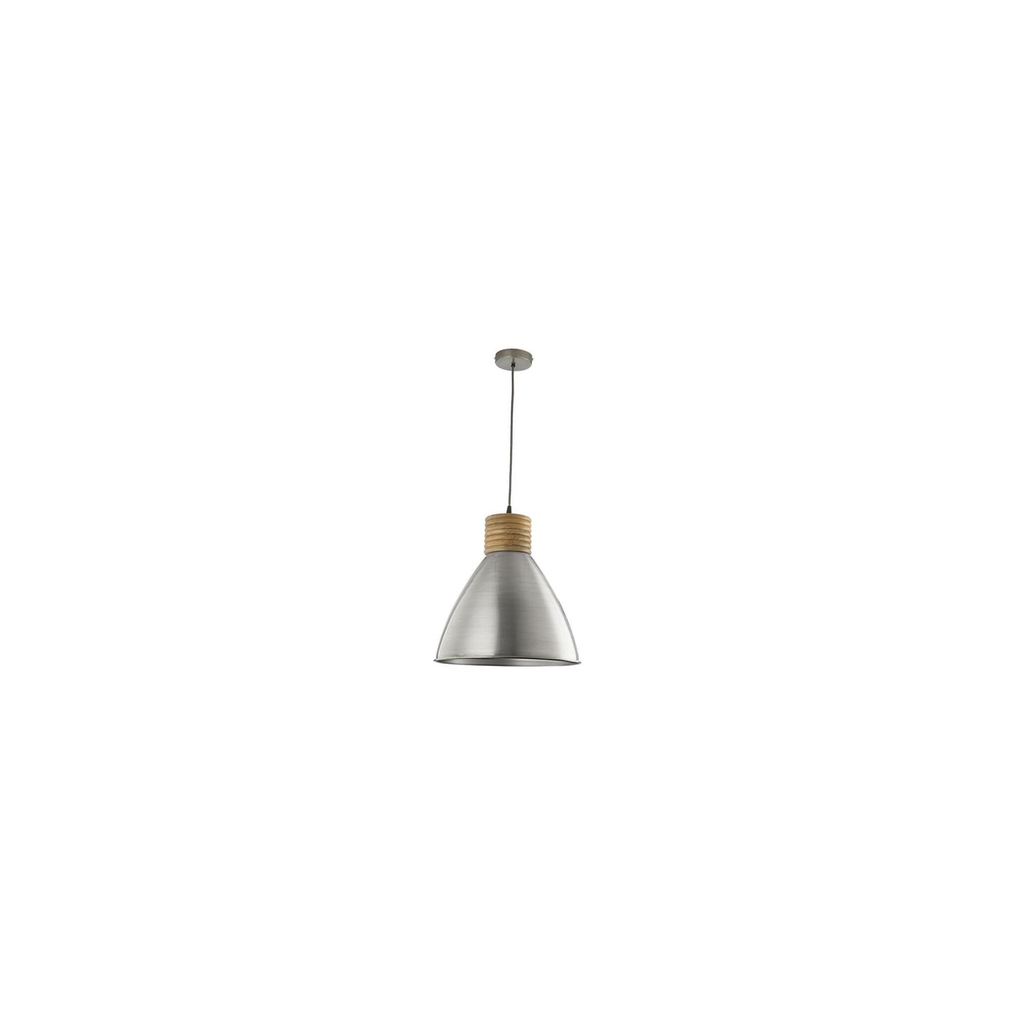 Vimbai Zinc Pendant with Wood Detail