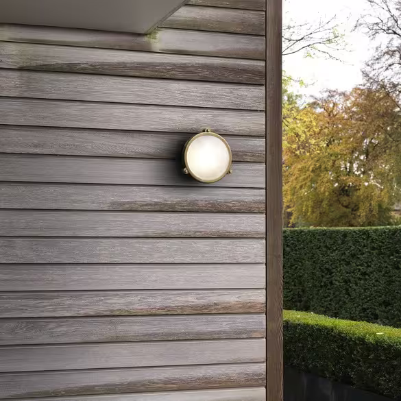 Malibu Coastal Round Exterior Wall Light