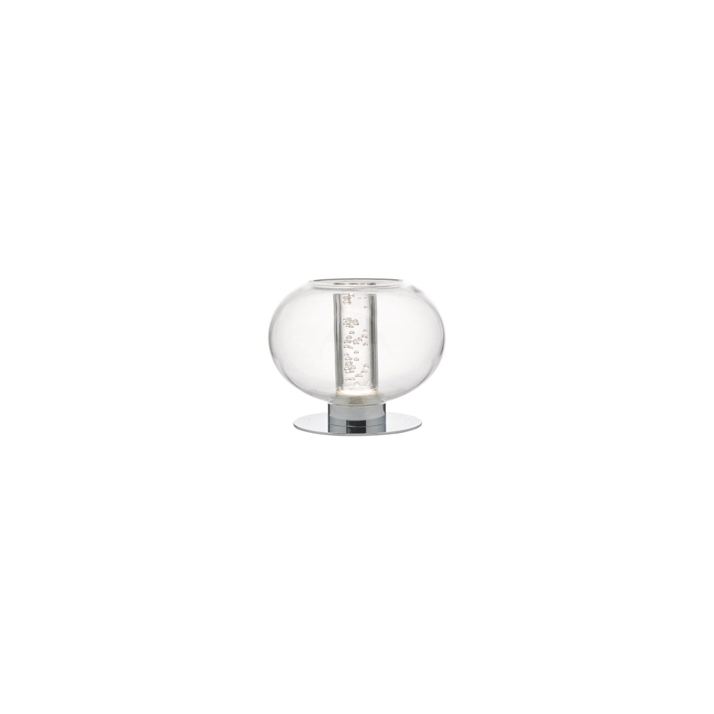 Yomara LED Table Lamp Polished Chrome & Glass