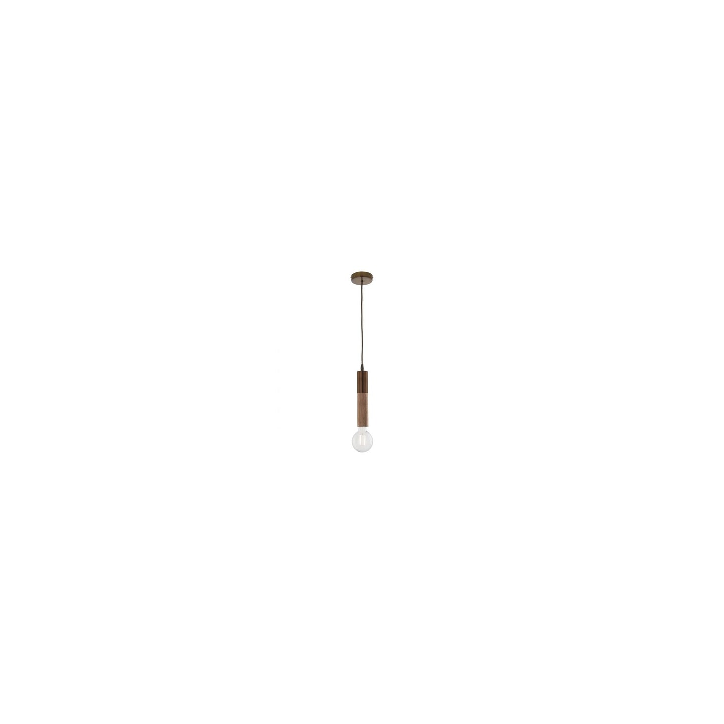 Ziva Pendant Gold & Wood