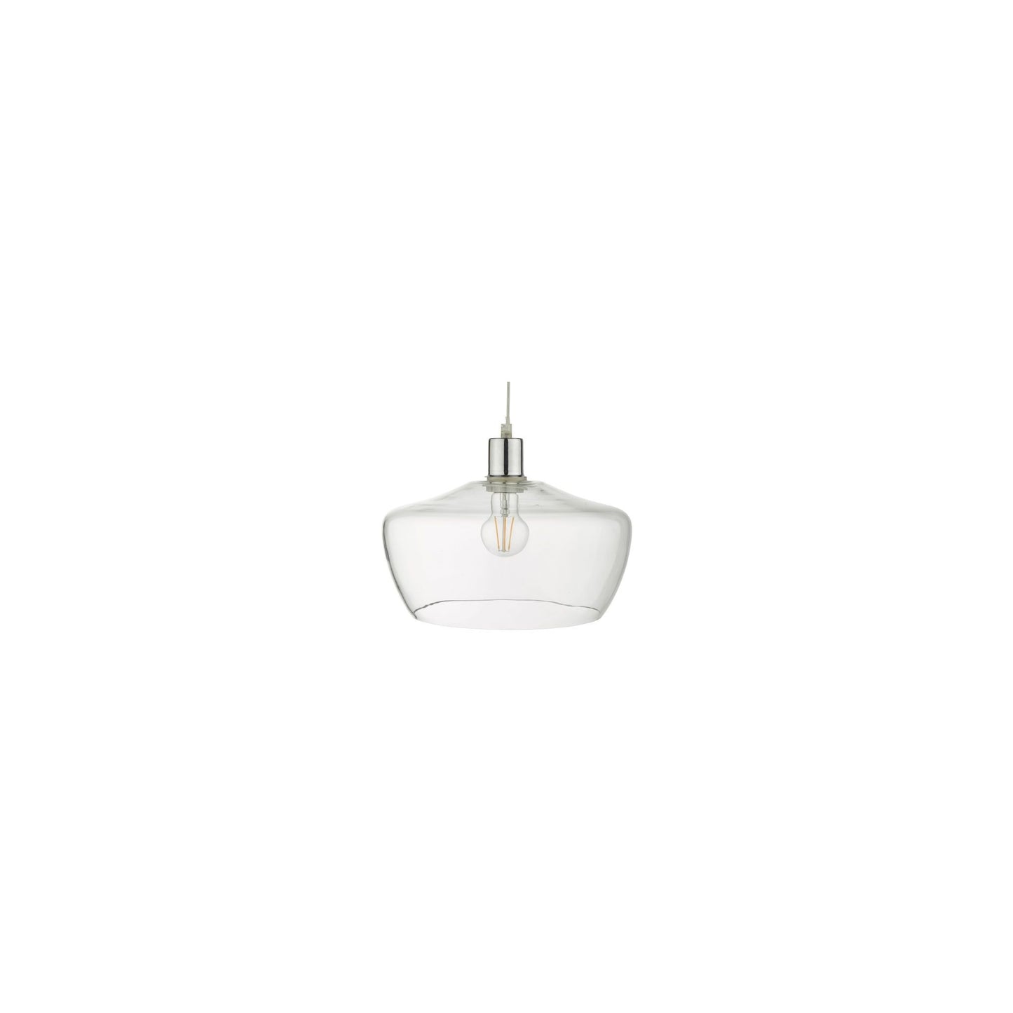 Fidella Easy Fit Clear Glass Pendant