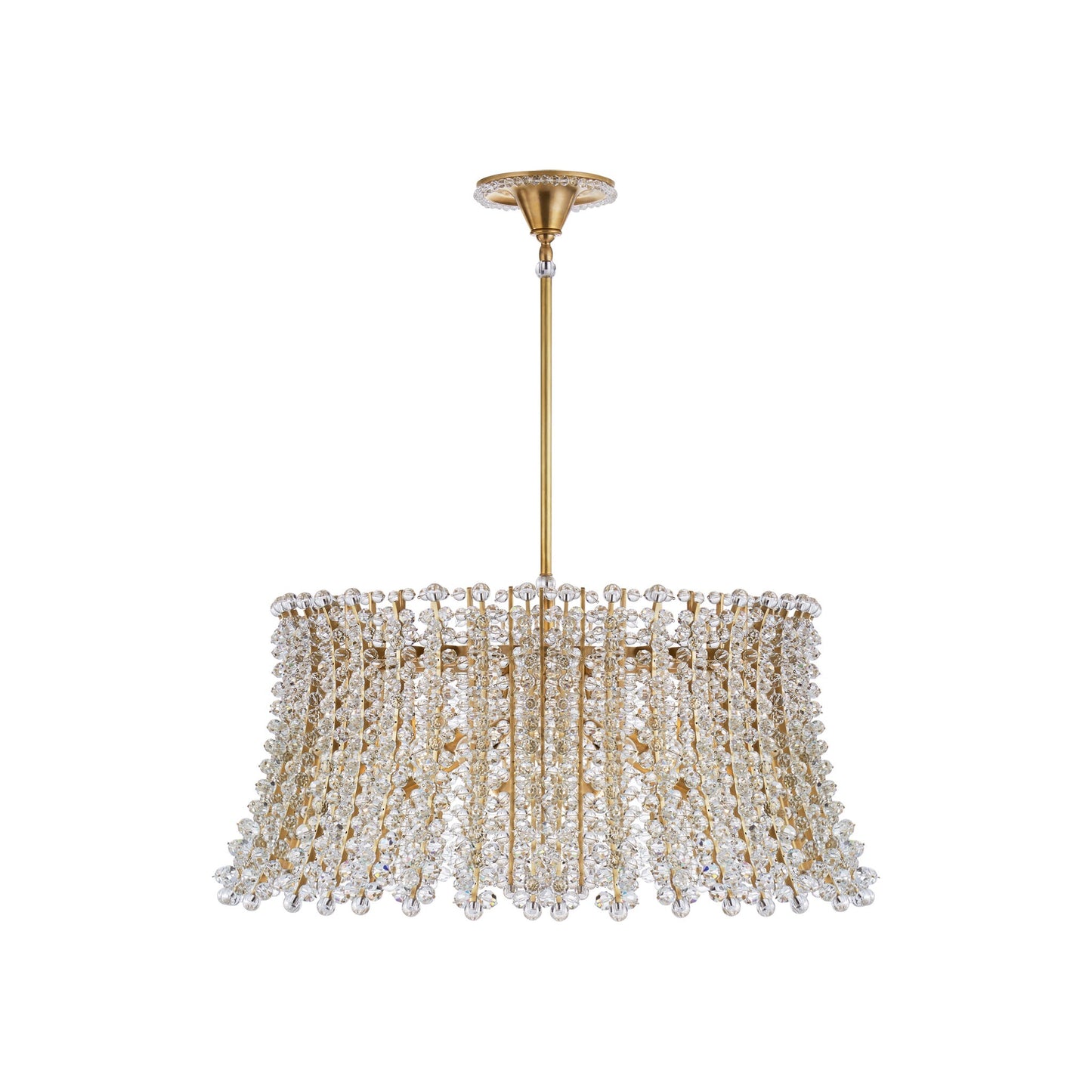 Serafina Large Drum Pendant with Crystal