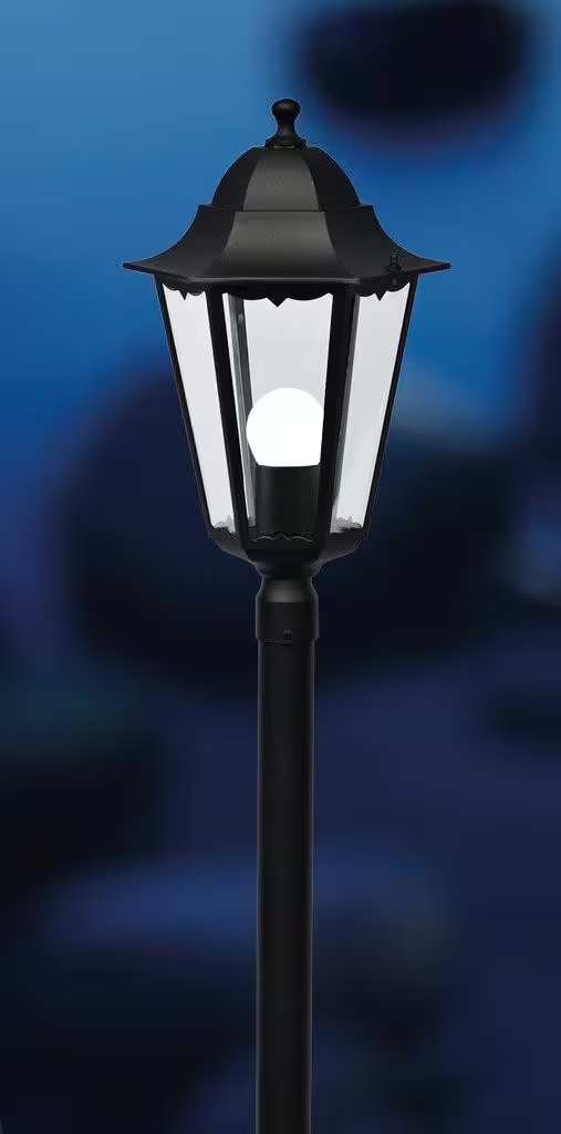 Cardiff Outdoor Pillar Light Matt Black