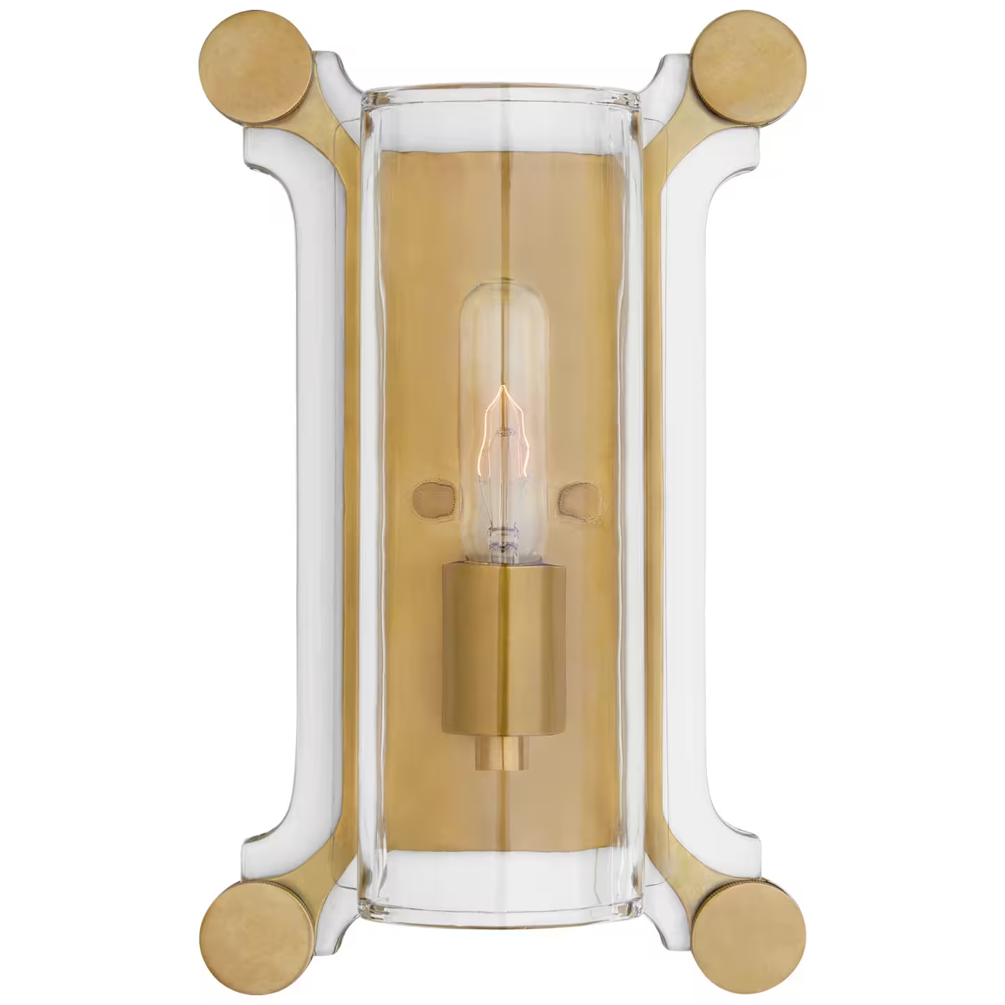 Chirac Small Clear Glass Wall Light