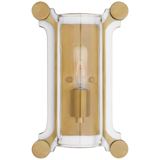 Chirac Small Clear Glass Wall Light
