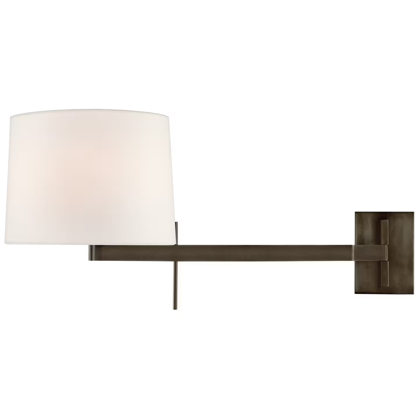 Sweep Medium Articulating Sconce with Linen Shade