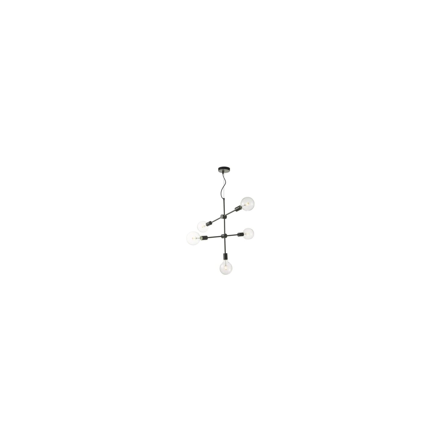 Yonah 5-Light Pendant Black