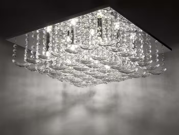 Orella 9-Light Crystal Flush