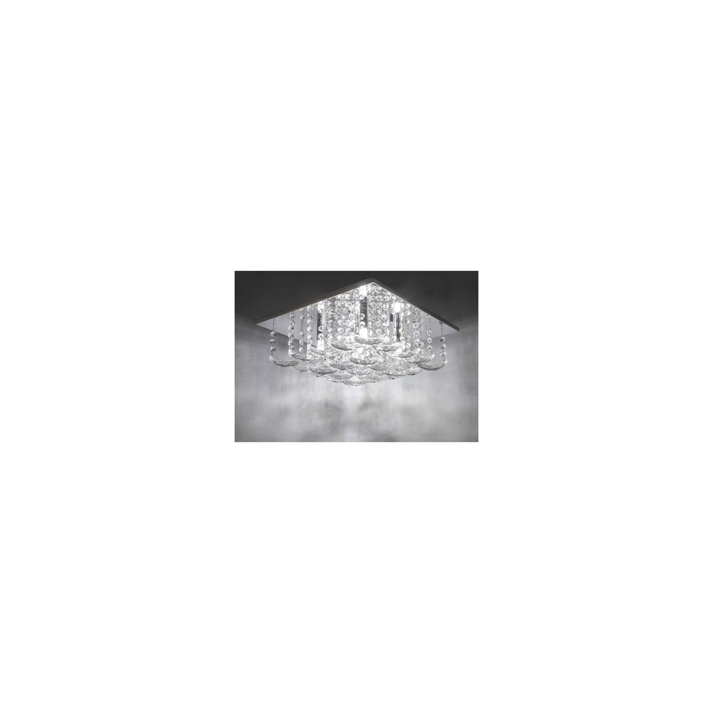 Orella 5-Light Crystal Flush Polished Chrome
