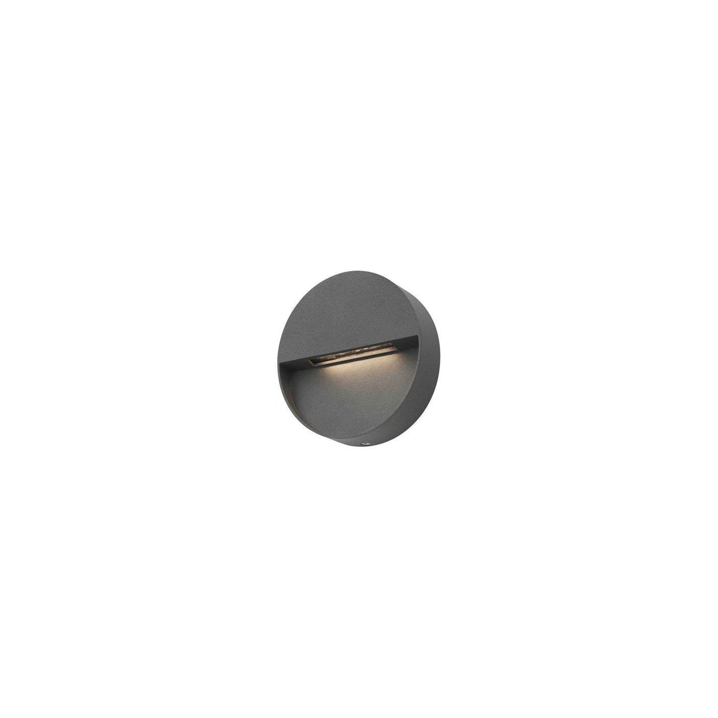 Ugo Outdoor Round Wall Light Eyelid Anthracite
