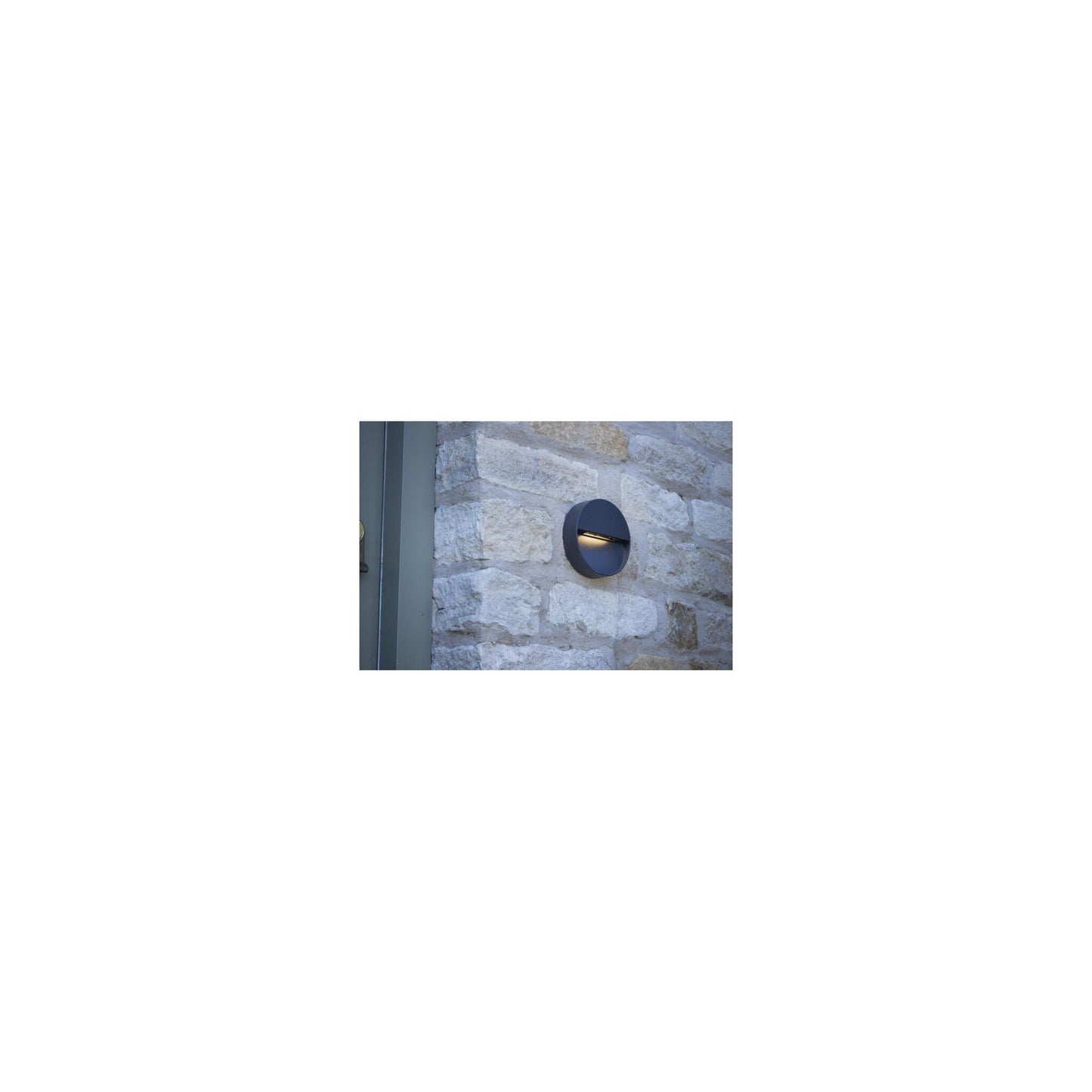 Ugo Outdoor Round Wall Light Eyelid Anthracite