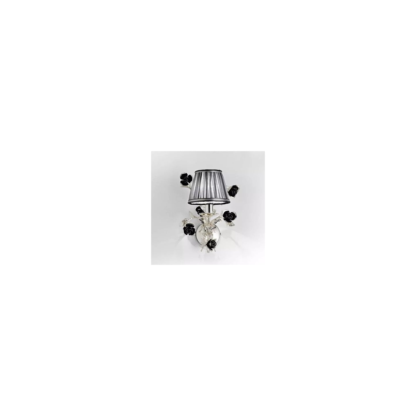 Paris Wall Light Chrome with Flower Detail