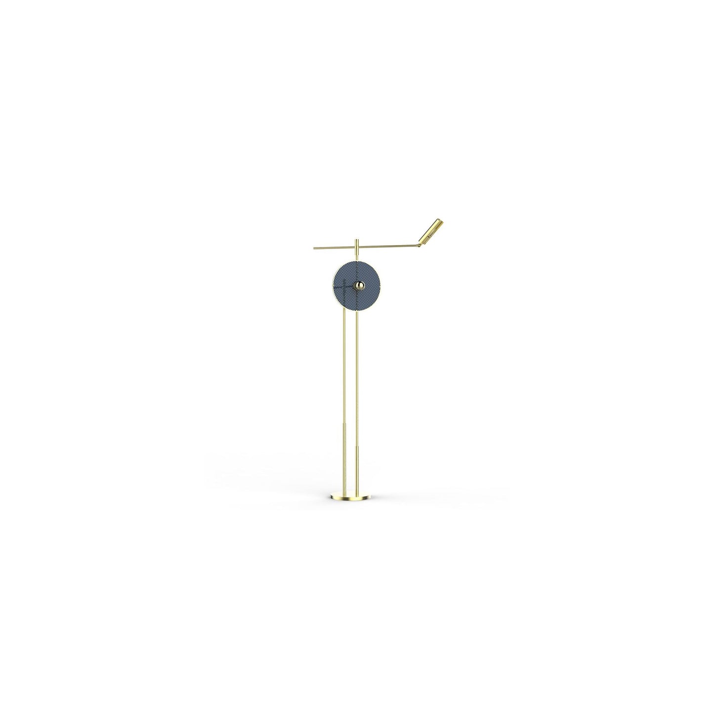 Marconi Floor Lamp Brushed Brass & Lacquer