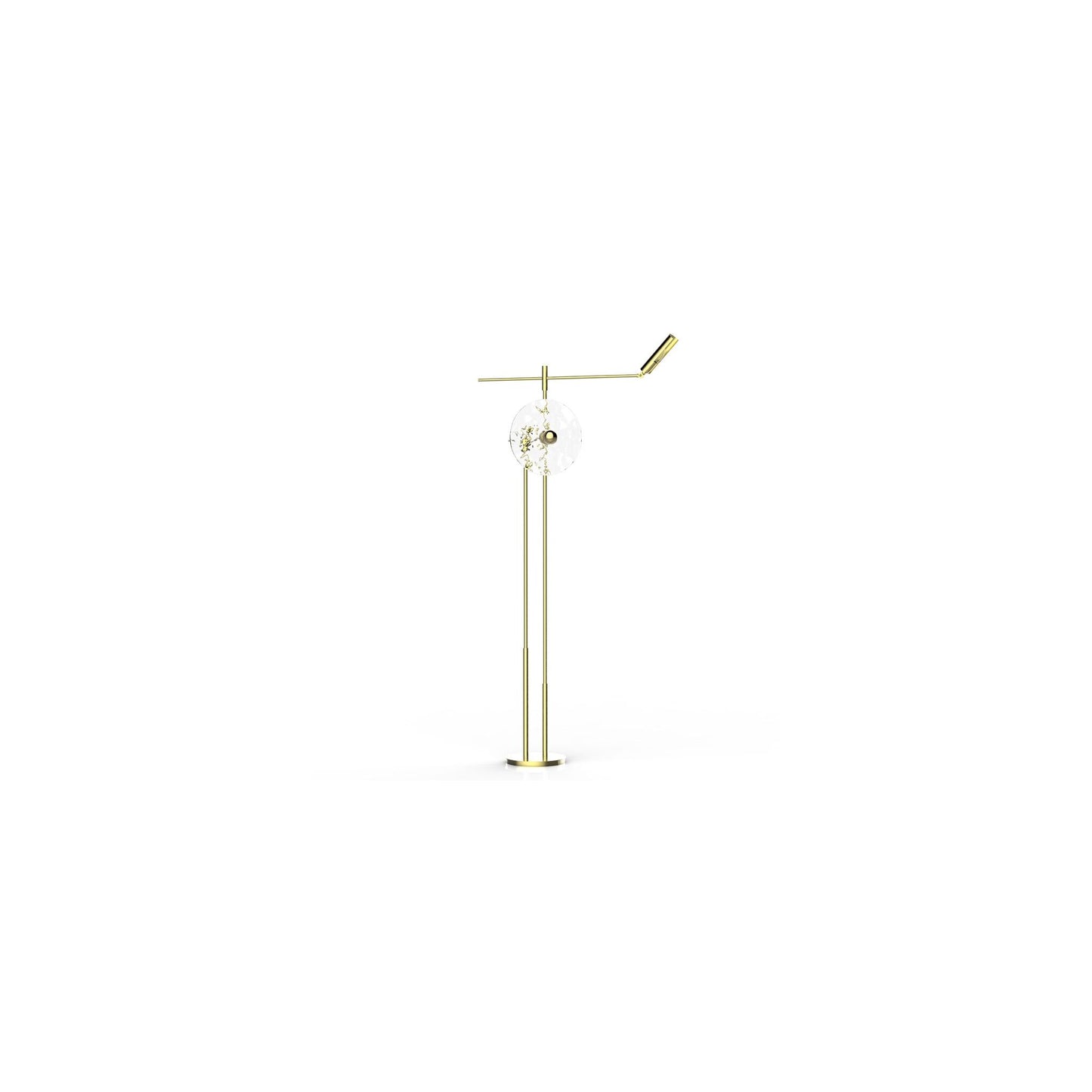 Marconi Floor Lamp Brushed Brass & Lacquer
