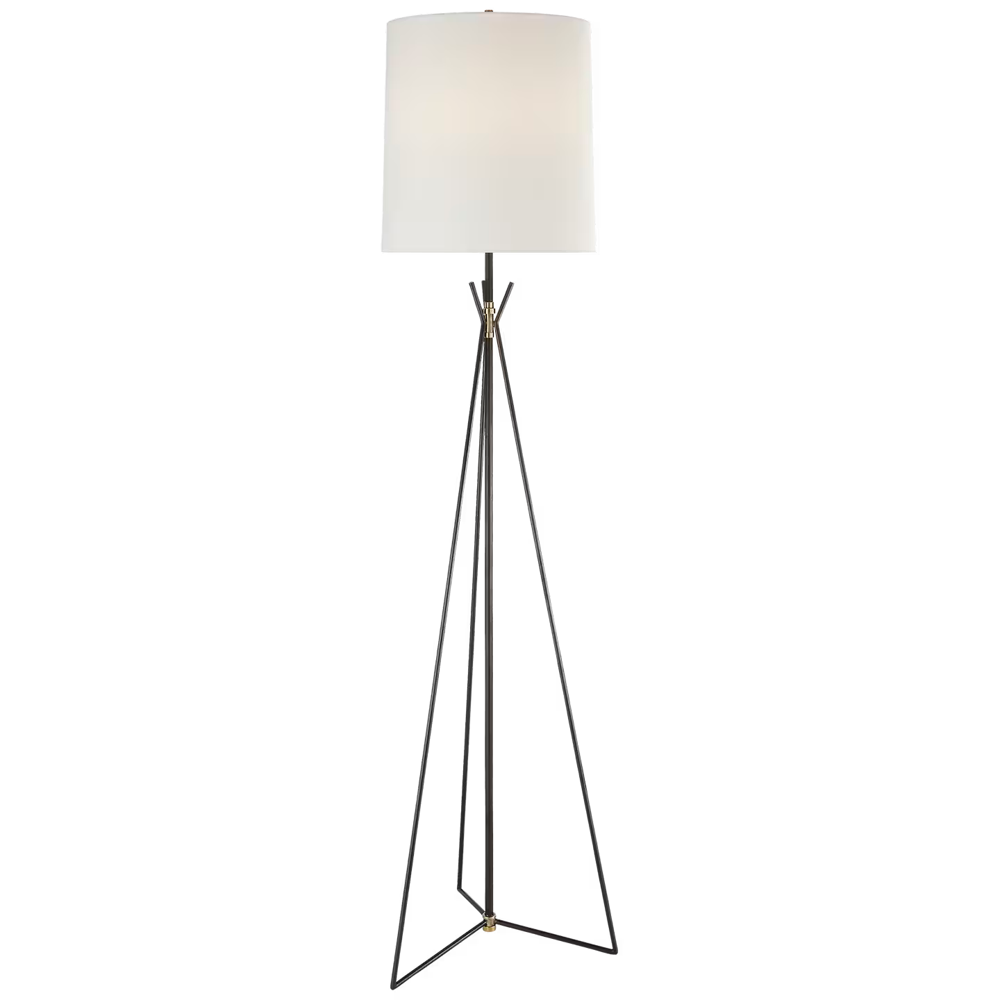 Tavares Large Floor Lamp with Linen Shade