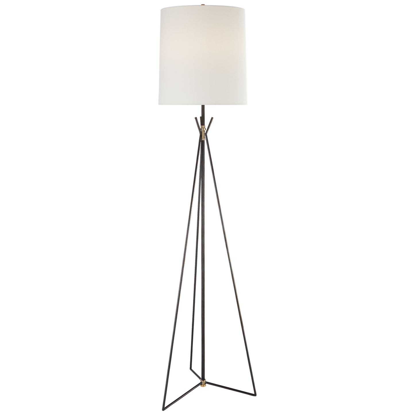 Tavares Large Floor Lamp with Linen Shade
