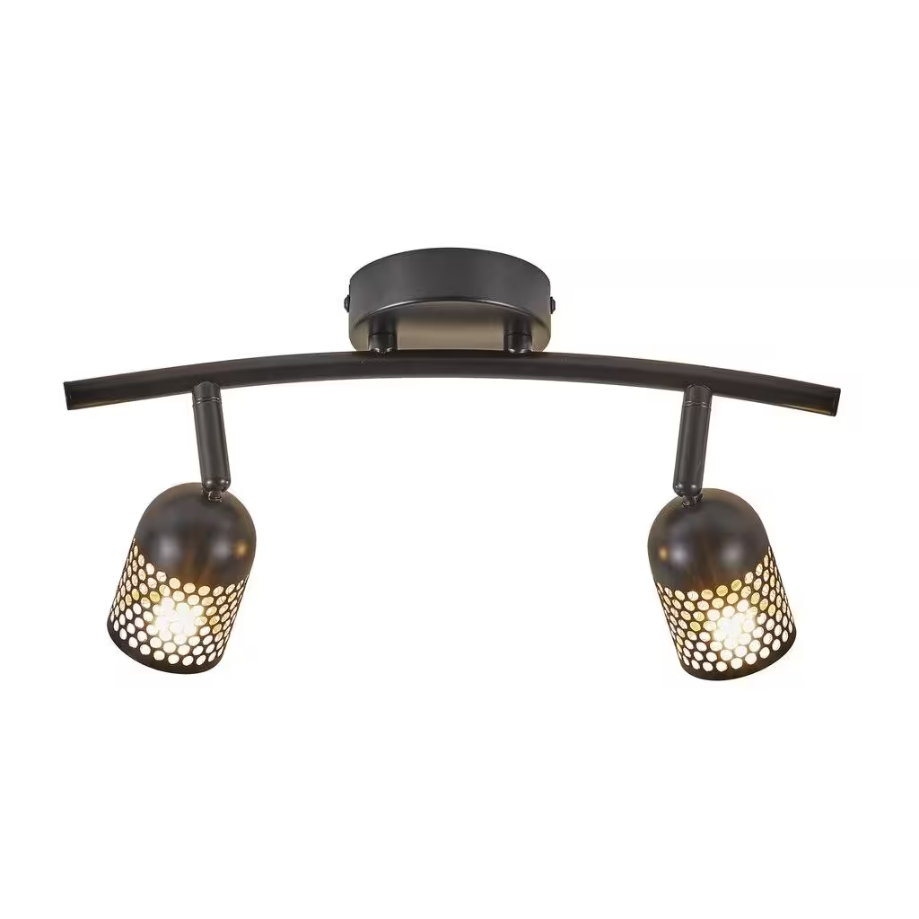 Alfred 2-Spot Ceiling Light Black