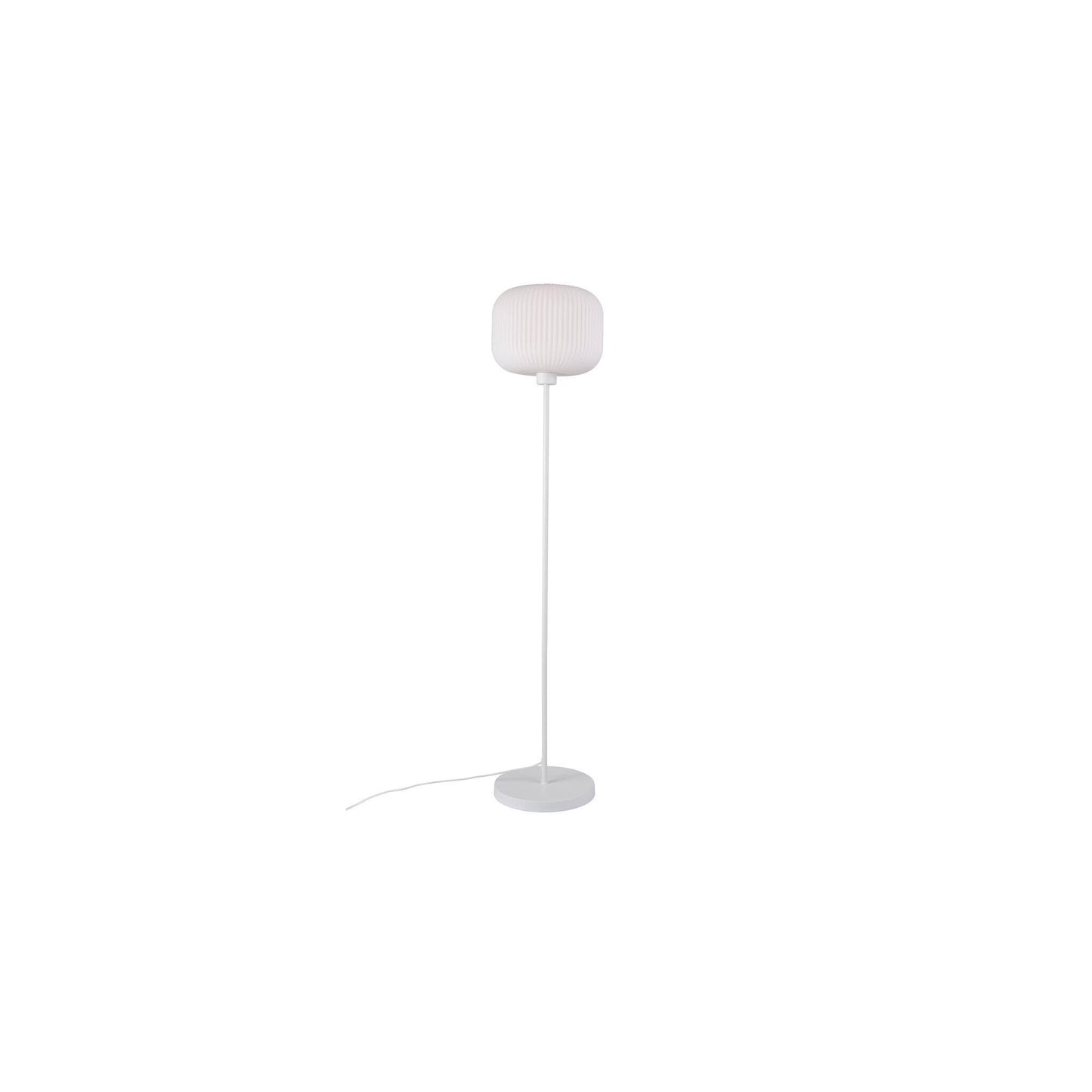 Milford Floor Lamp with Opal Glass Shade