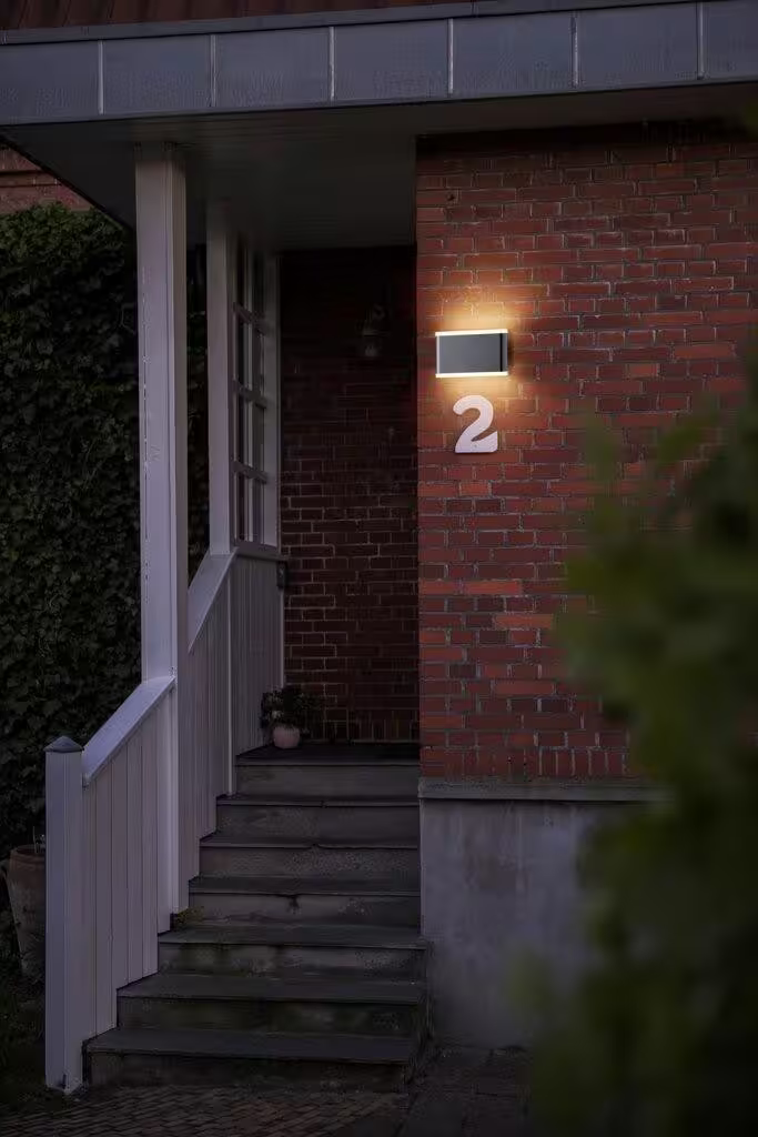 Akron 17 LED Outdoor Wall Light Black