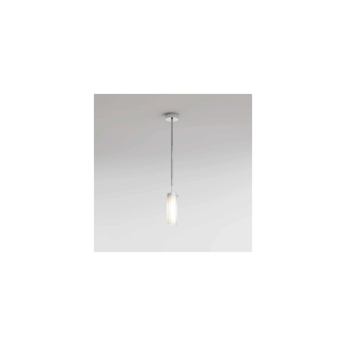 Ottavino Glass Pendant Polished Chrome