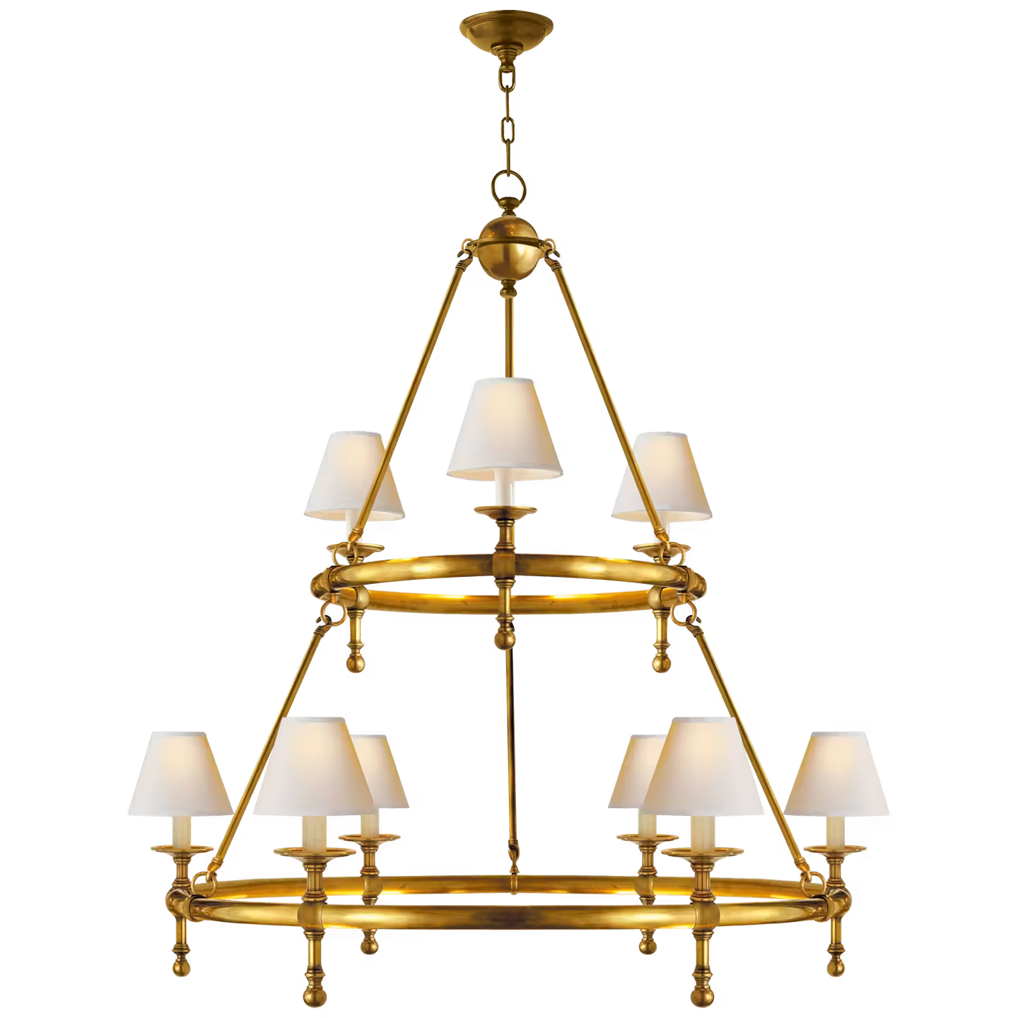 Classic Two-Tier Ring Chandelier