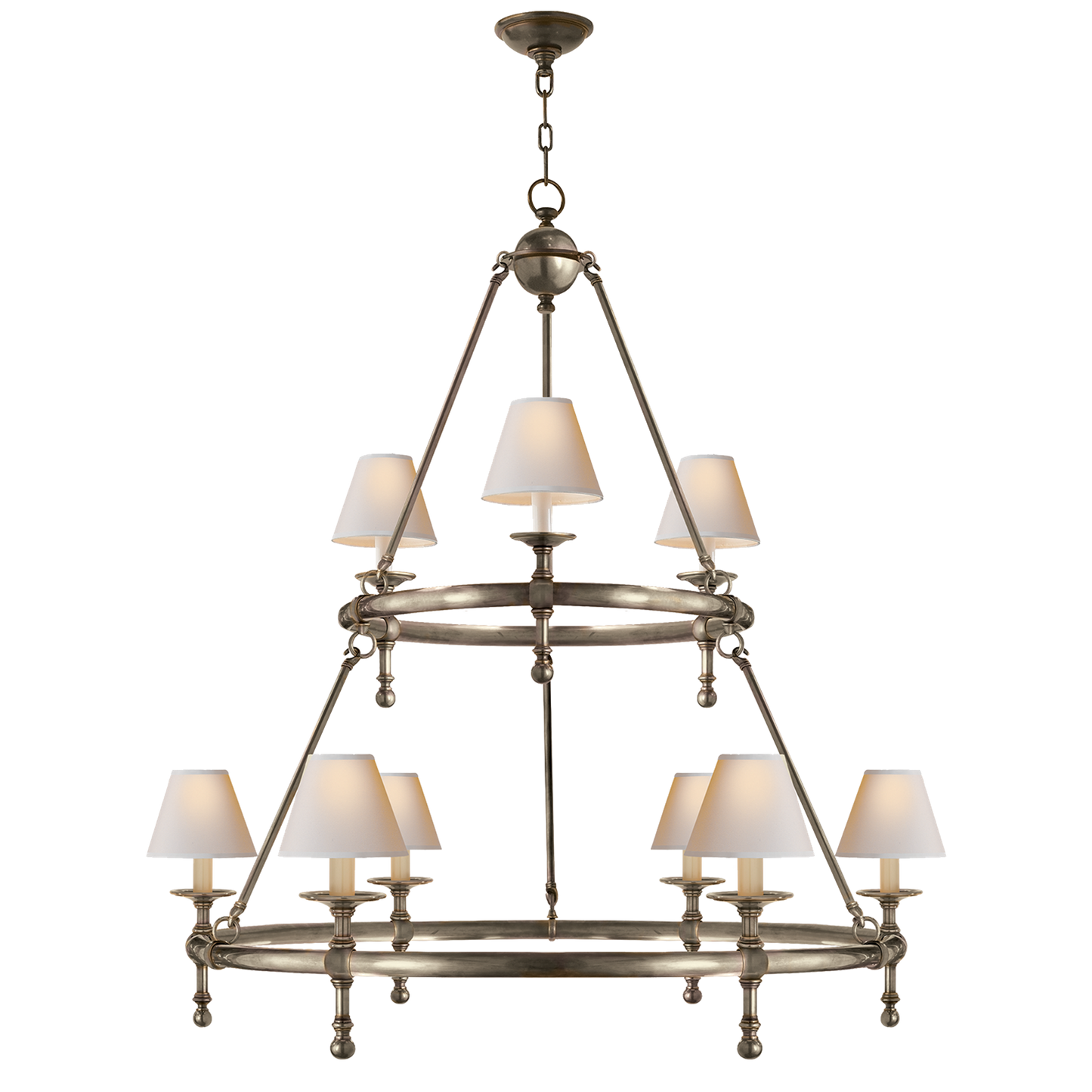 Classic Two-Tier Ring Chandelier