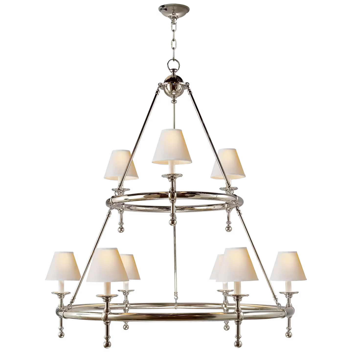 Classic Two-Tier Ring Chandelier