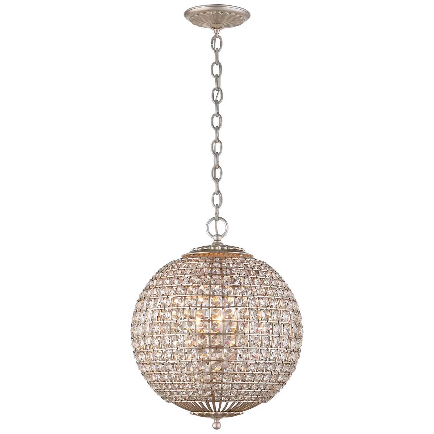 Renwick Sphere Pendant with Crystal