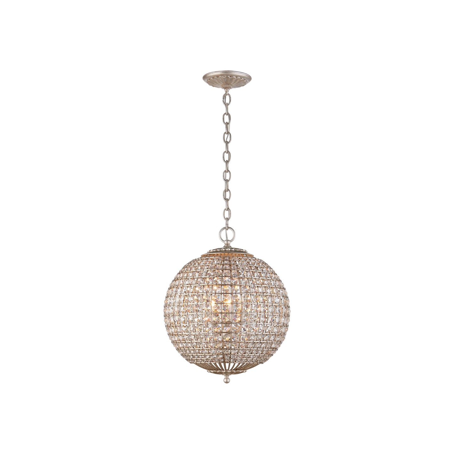 Renwick Sphere Pendant with Crystal