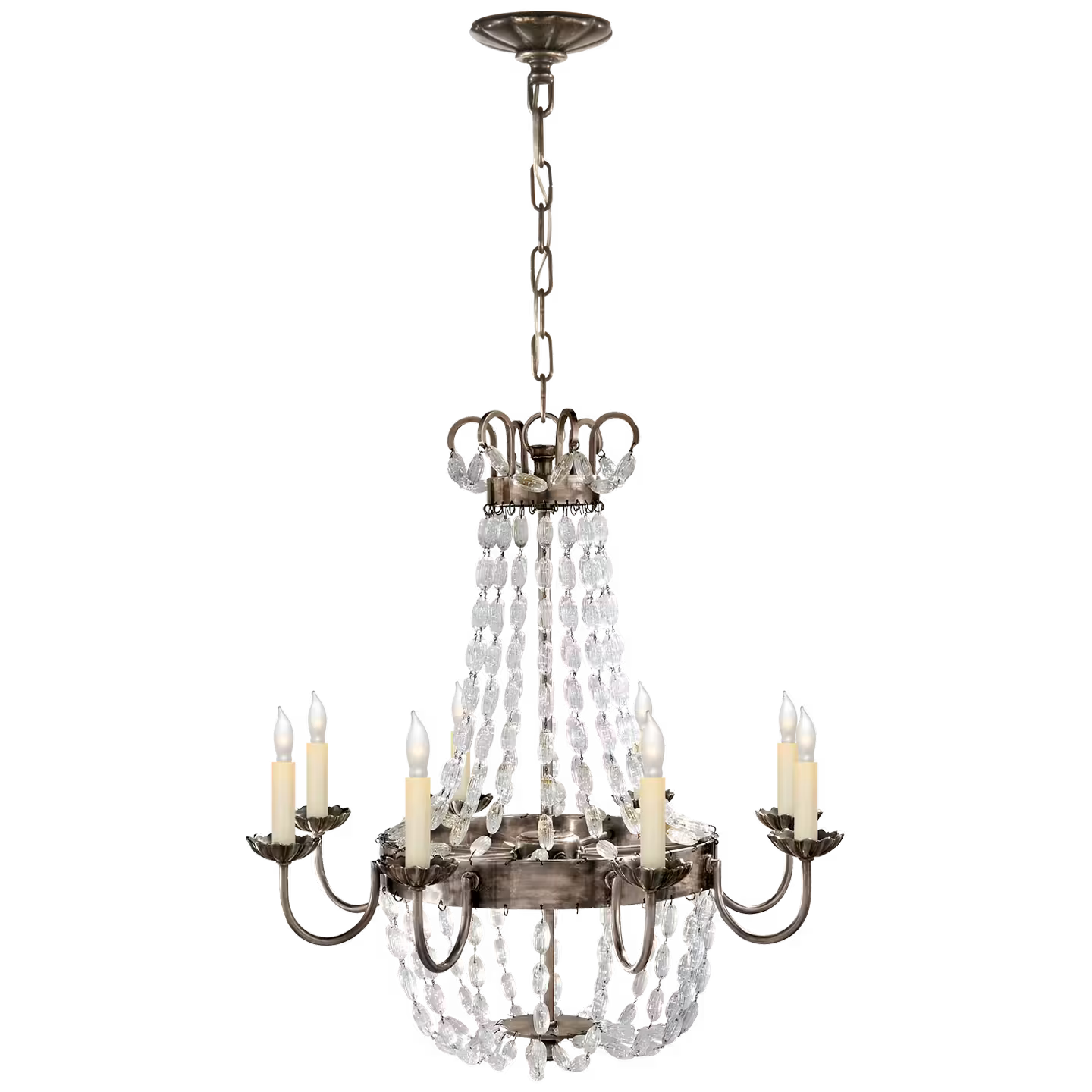 Paris Flea Market Chandelier with Seeded Glass