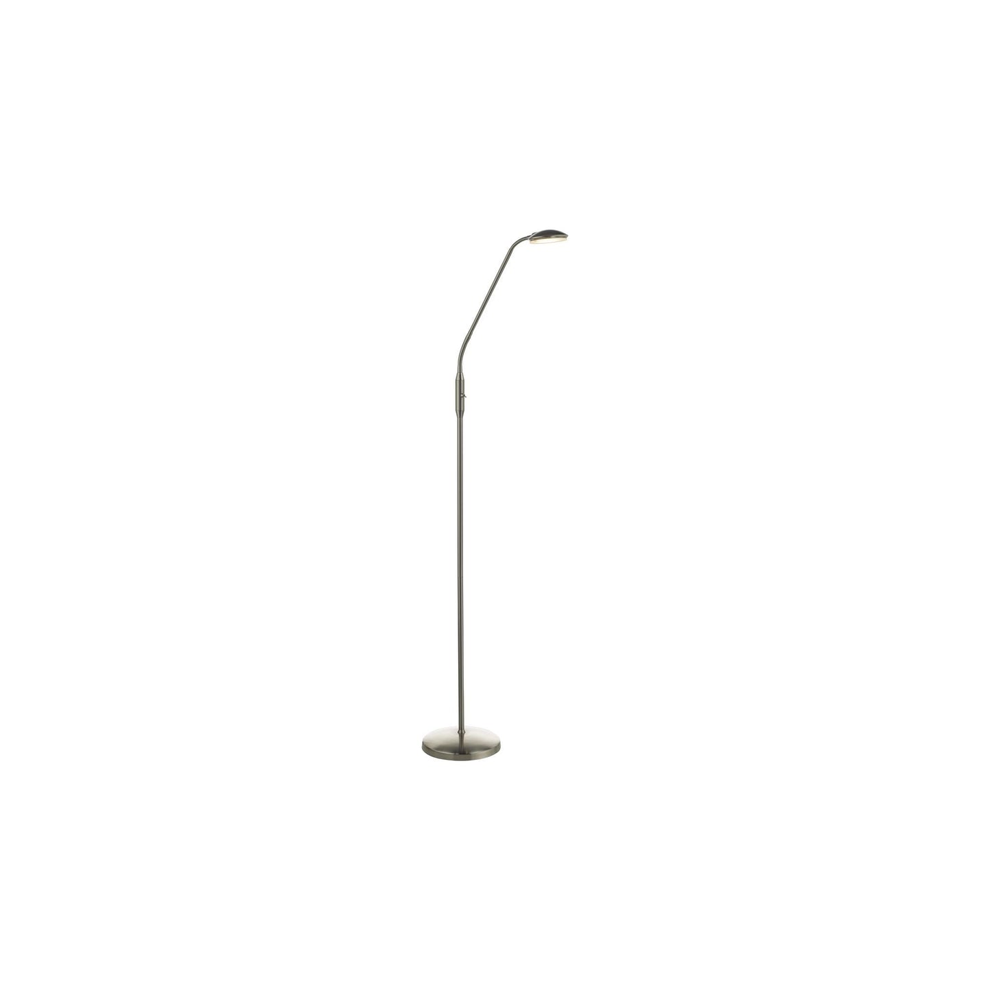 Aria LED Floor Lamp Satin Chrome