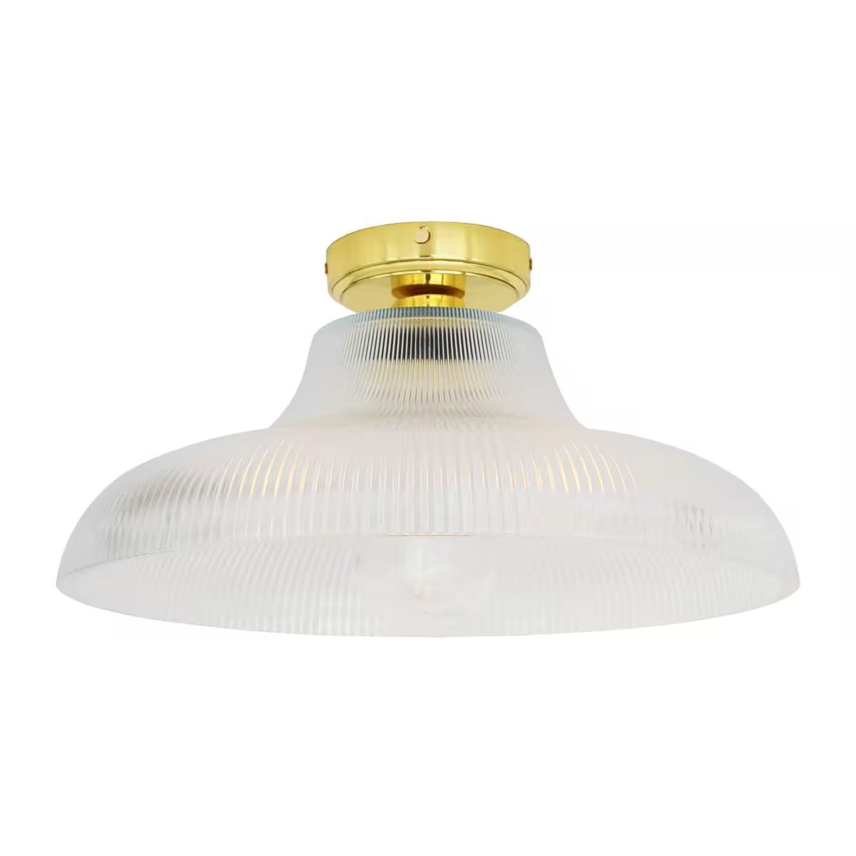 Aquarius Prismatic Glass Ceiling Light IP65