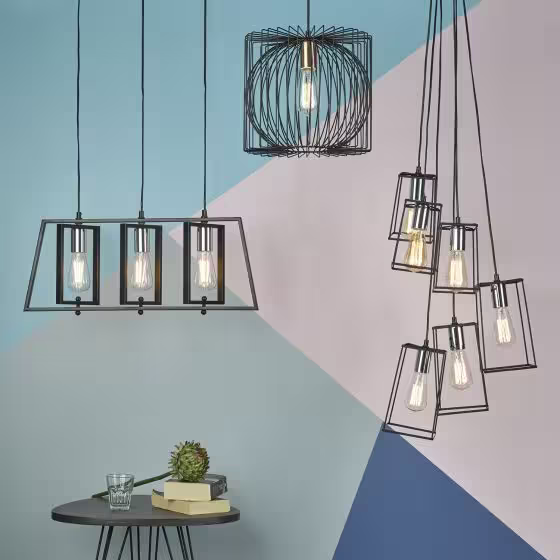 Dar DAX Three-Light Bar Pendant