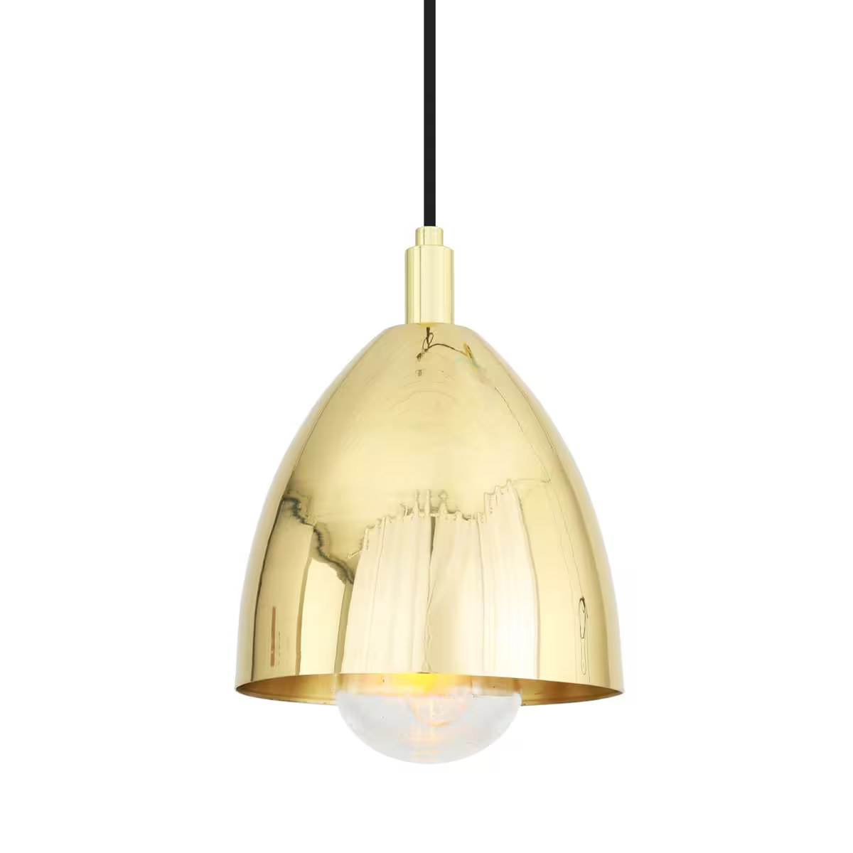 Jorah Brass Cone Pendant Light IP65