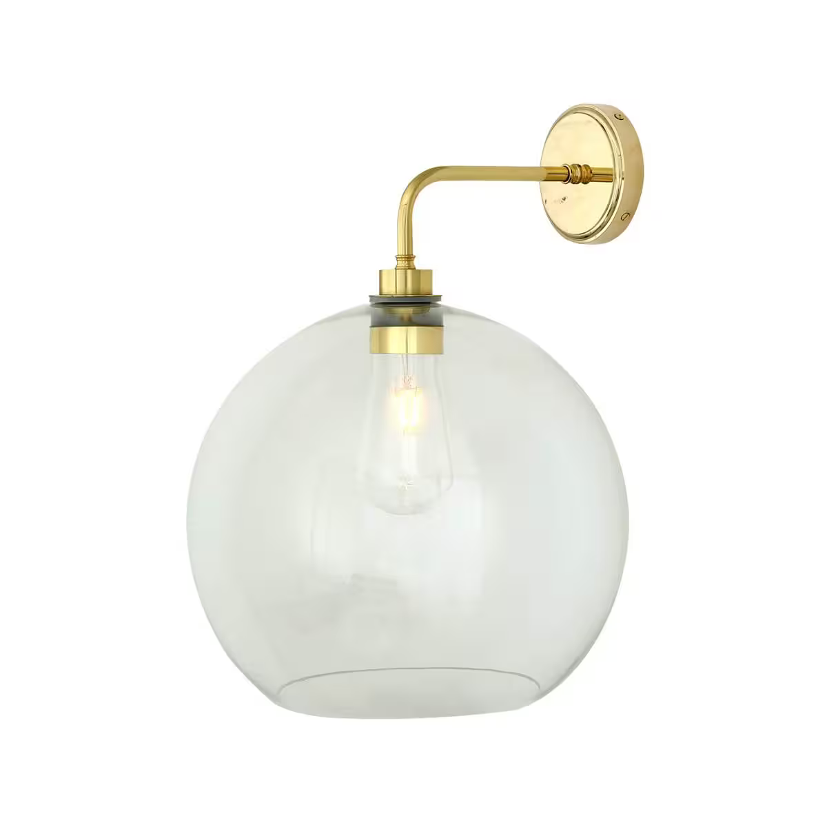 Leith Clear Glass Wall Light