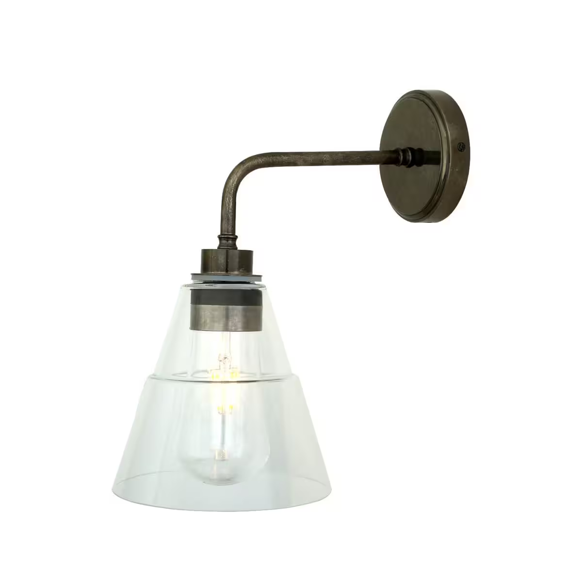 Kairi Modern Glass Bathroom Wall Light