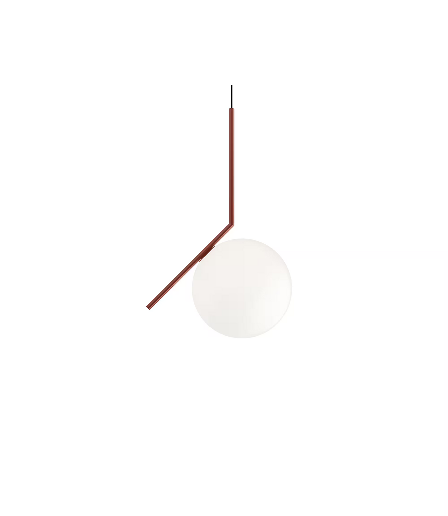 IC S2 Large Pendant Diffused Light with Blown Opal Glass