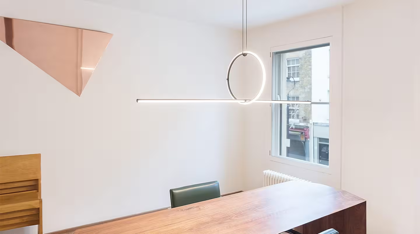 Arrangements Round Small LED Pendant Matt Black