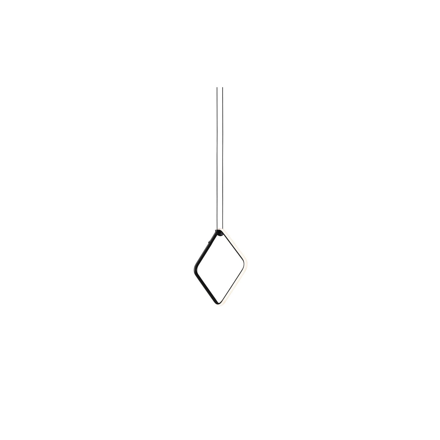 Arrangements Square Small LED Pendant Matt Black