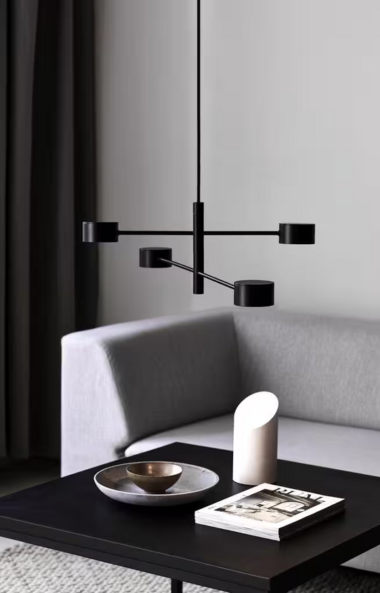 Clyde 4-Light LED Pendant Black
