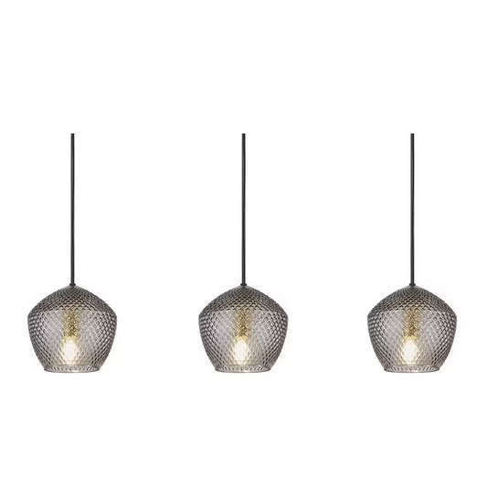 Orbform 3-Light Pendant Smoke
