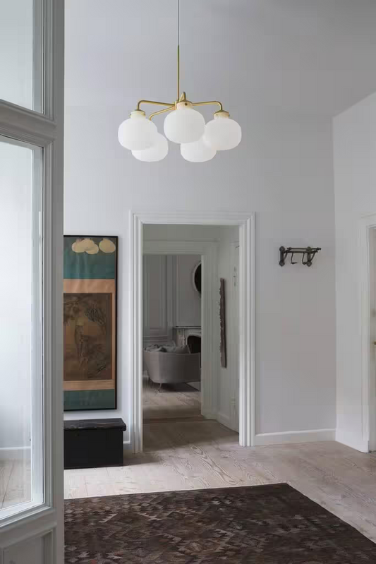 Raito 5-Arm Pendant Brass