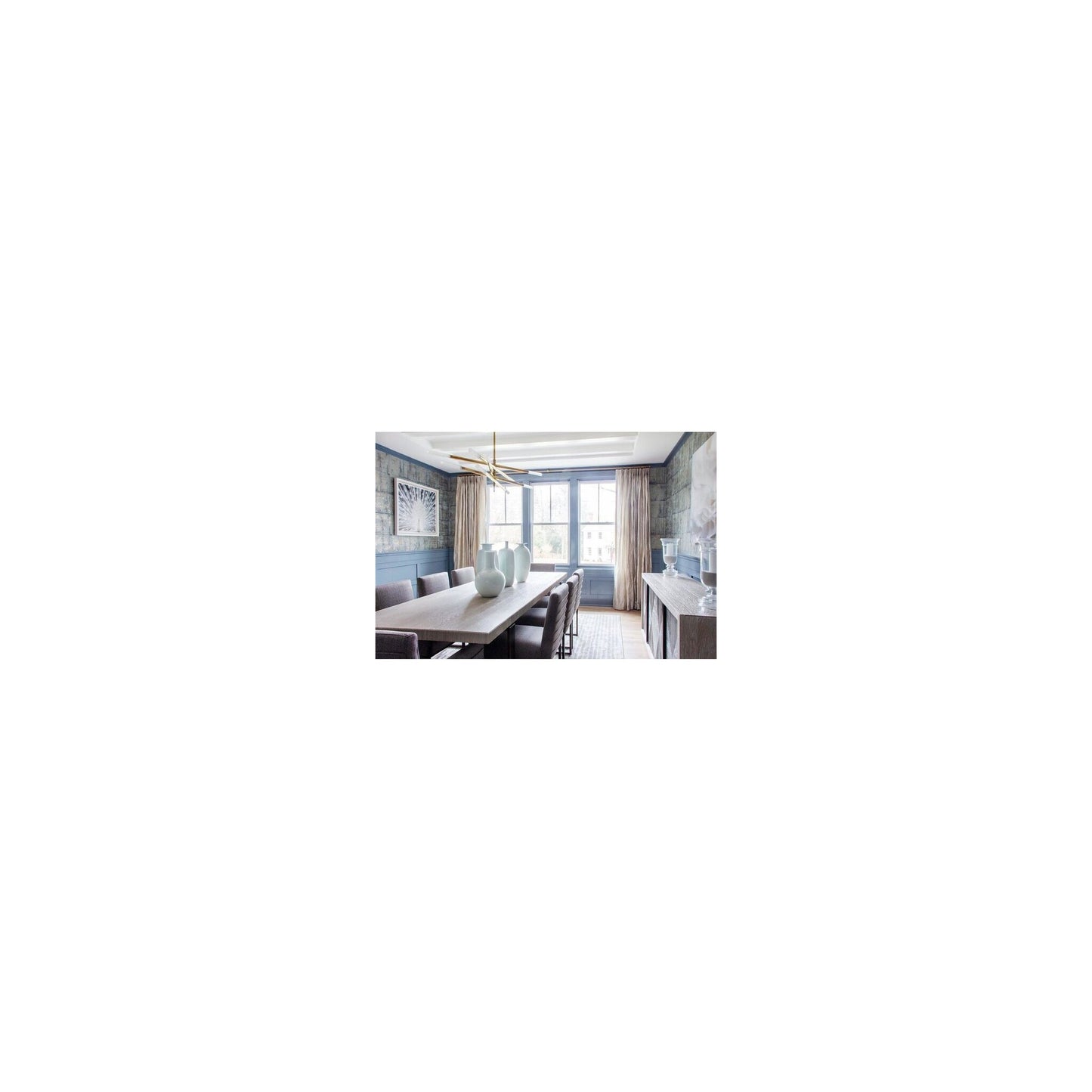 Rousseau Grande Eight Light Articulating Pendant