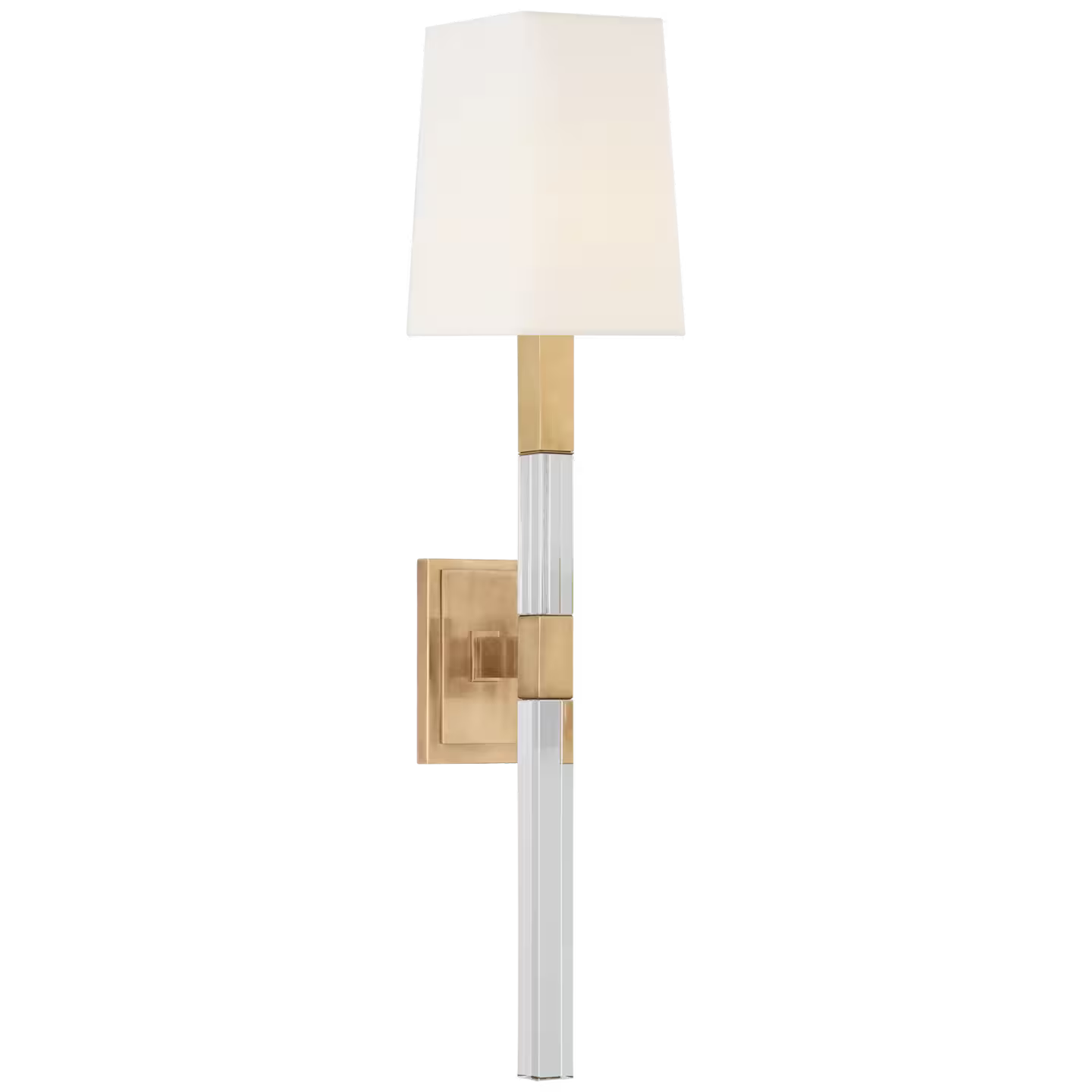 Reagan Tail Sconce with Linen Shade